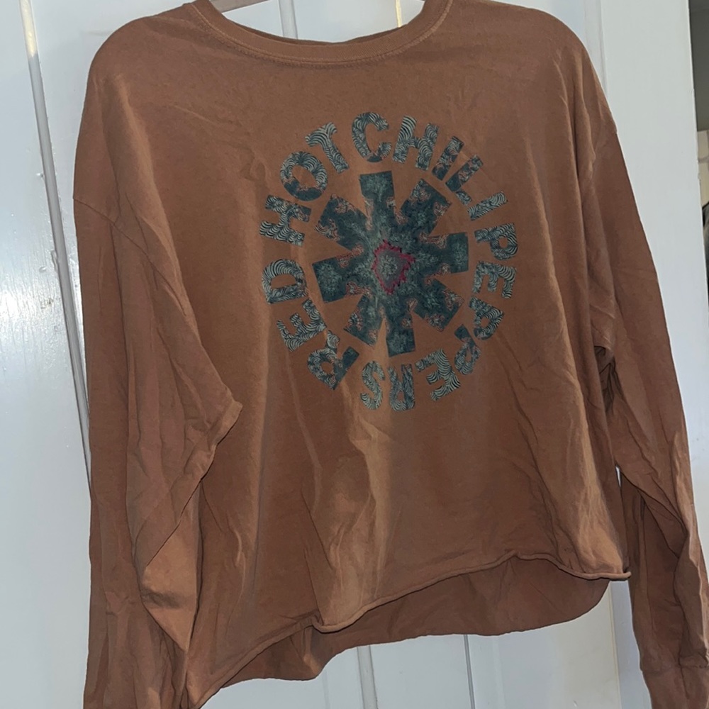 Red Hot Chili Pepper Cropped Long Sleeve Tee